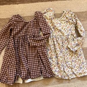 Quince Cotton Long Sleeve Skater Dress 2 Pack